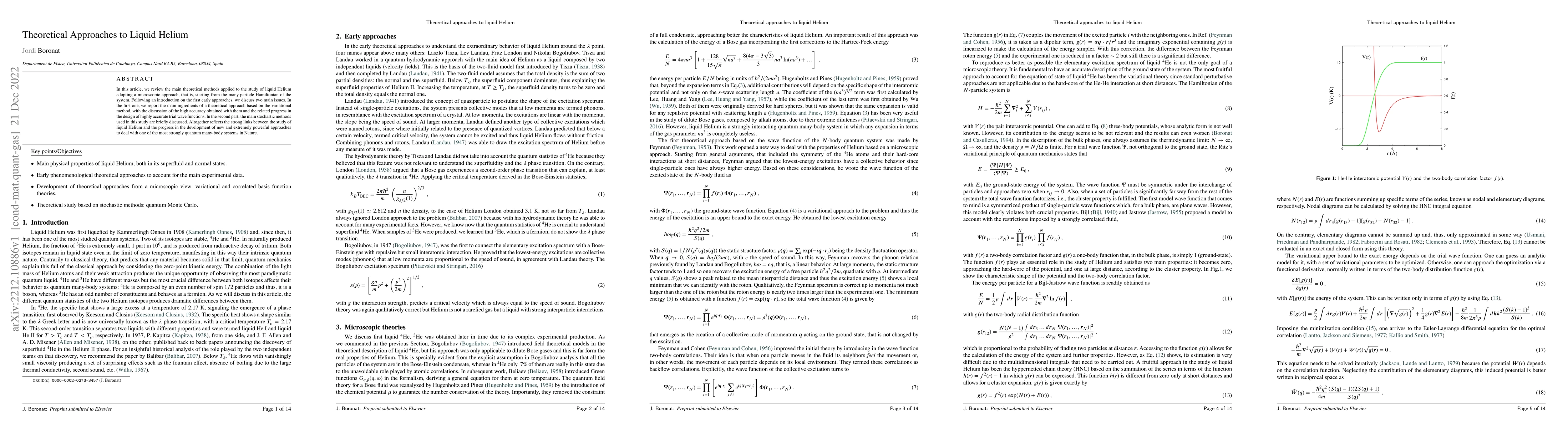 Thumbnail for Theoretical approaches to liquid Helium