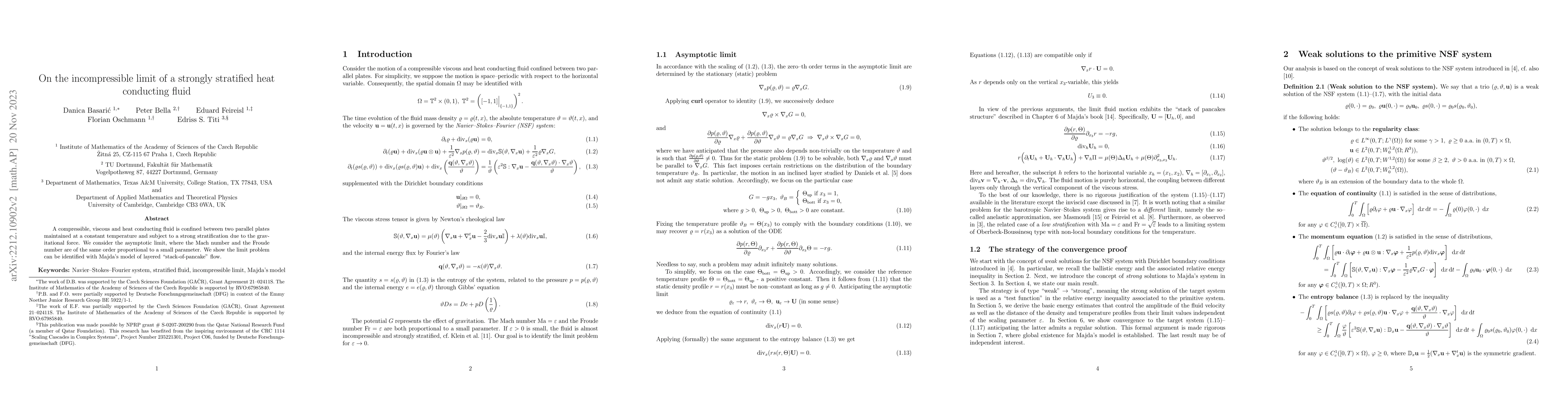Thumbnail for On the incompressible limit of a strongly stratified heat conducting
  fluid