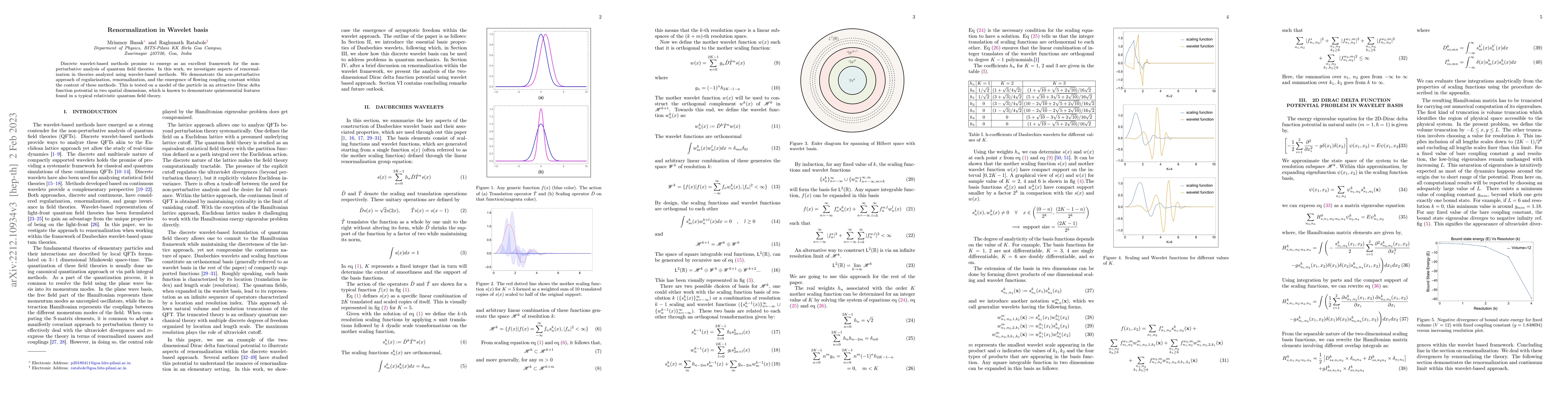 Thumbnail for Renormalization in Wavelet basis