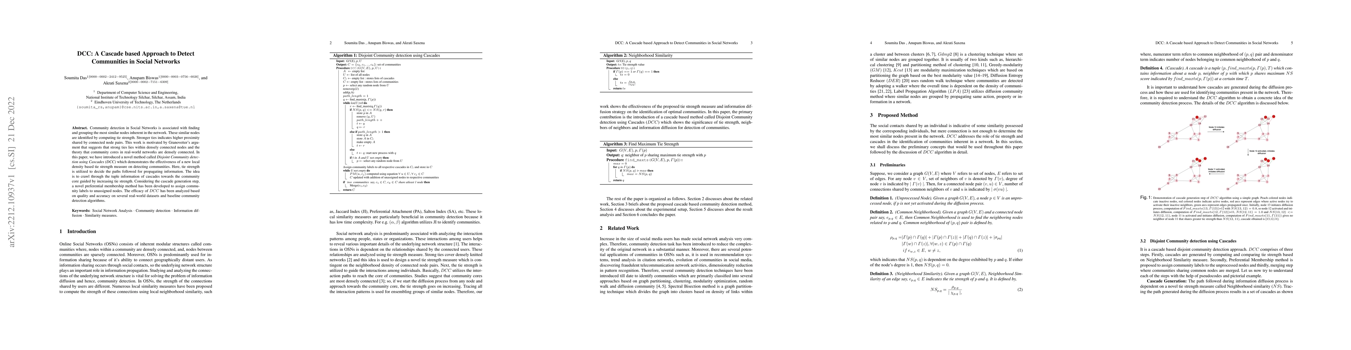 Thumbnail for DCC: A Cascade based Approach to Detect Communities in Social Networks