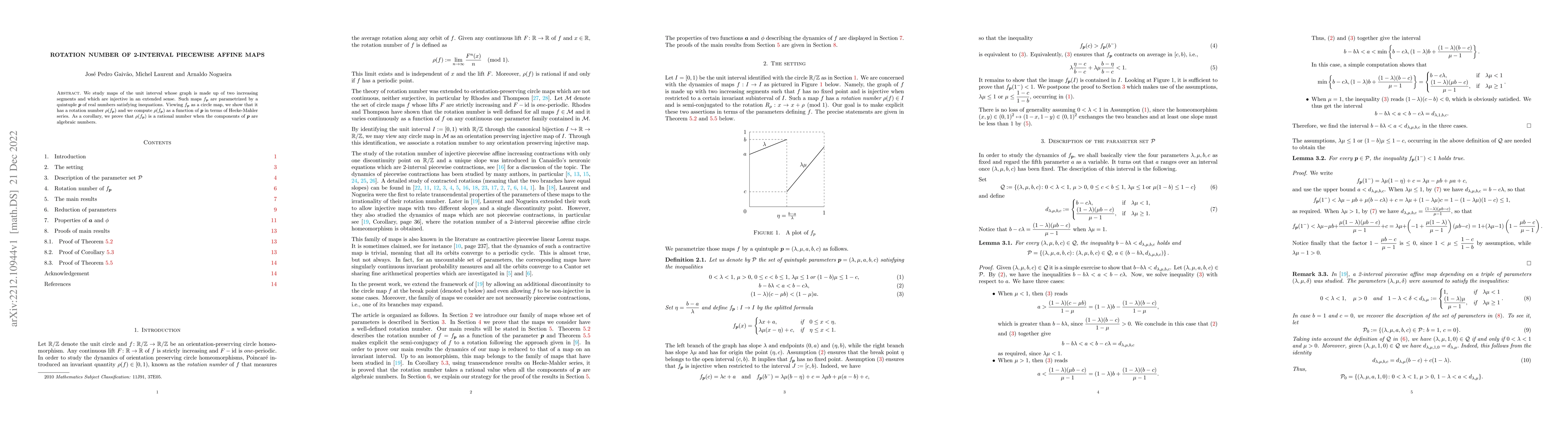 Thumbnail for Rotation number of 2-interval piecewise affine maps