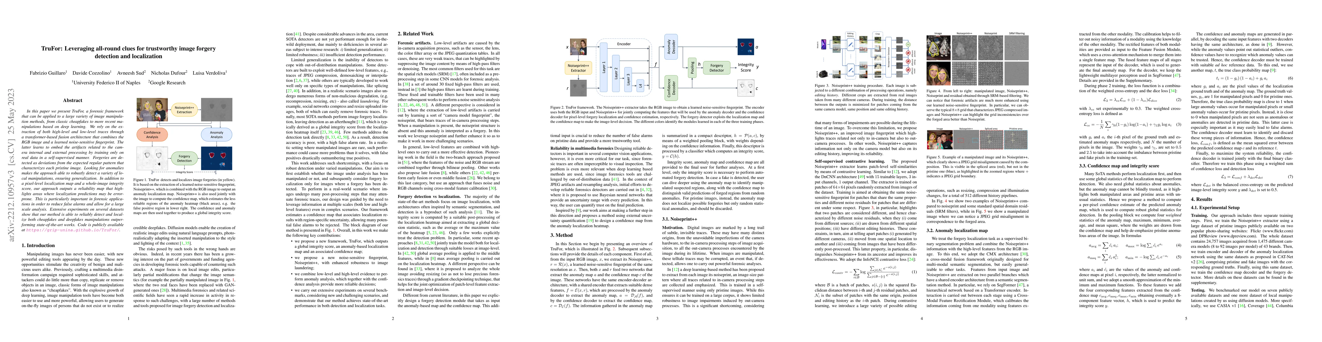 Thumbnail for TruFor: Leveraging all-round clues for trustworthy image forgery
  detection and localization
