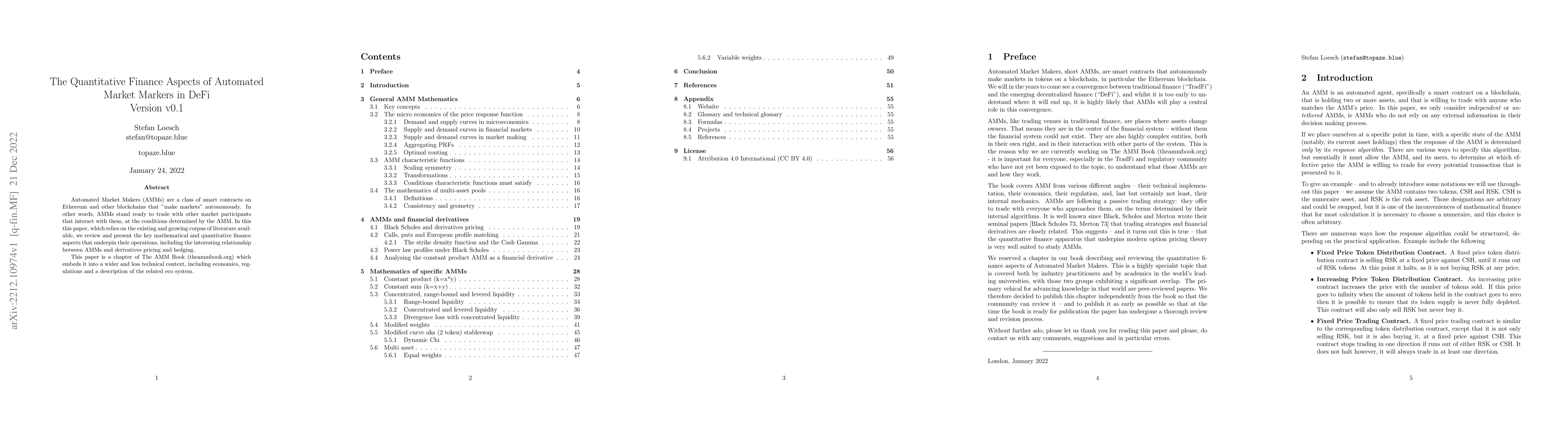Thumbnail for The Quantitative Finance Aspects of Automated Market Markers in DeFi