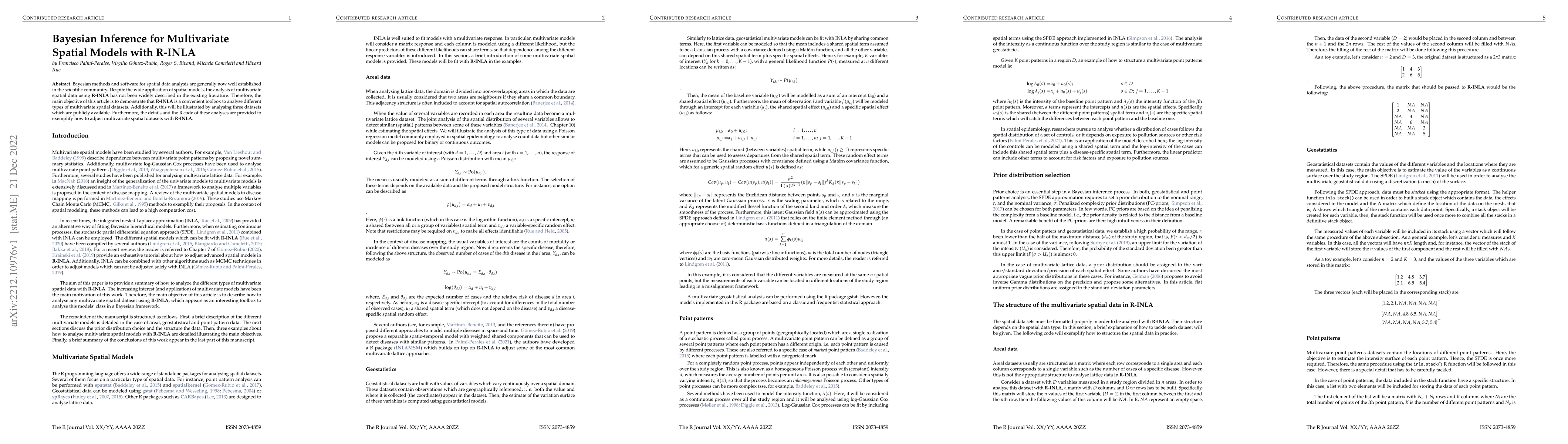 Thumbnail for Bayesian Inference for Multivariate Spatial Models with R-INLA