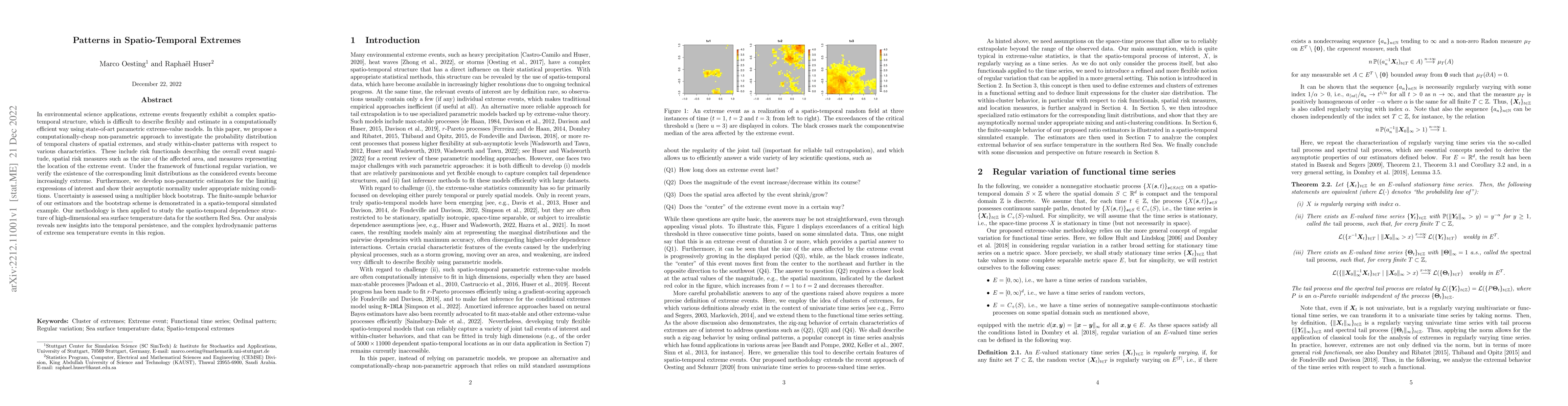 Thumbnail for Patterns in Spatio-Temporal Extremes