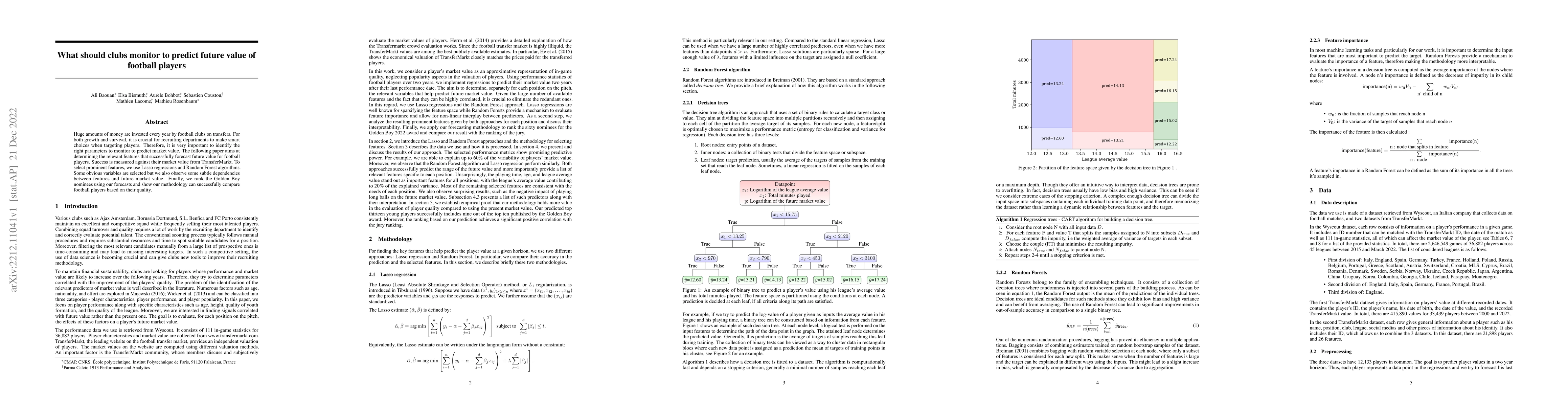 Thumbnail for What should clubs monitor to predict future value of football players