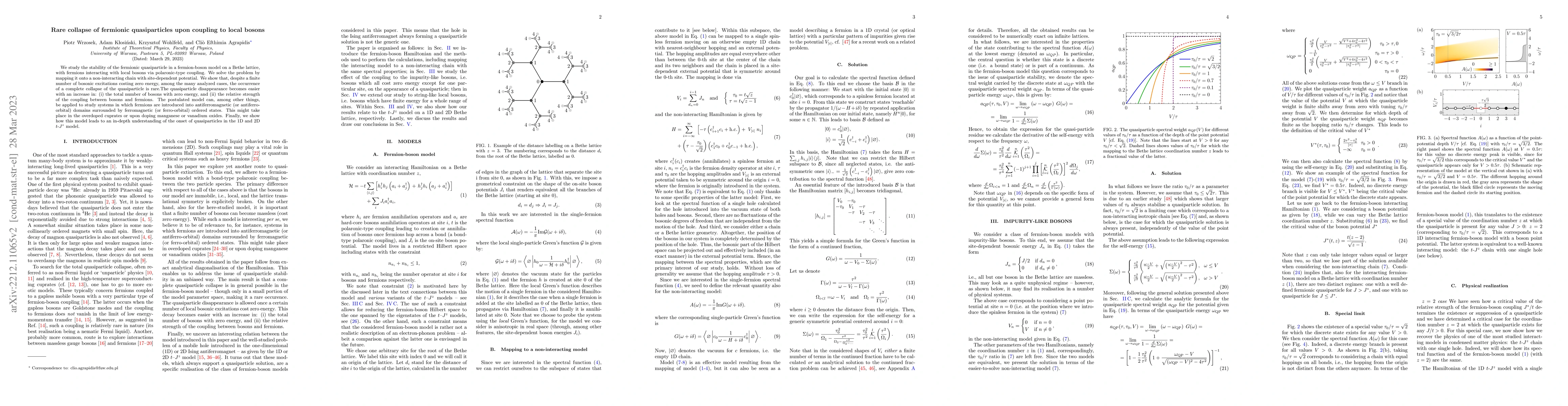 Thumbnail for Rare collapse of fermionic quasiparticles upon coupling to local bosons