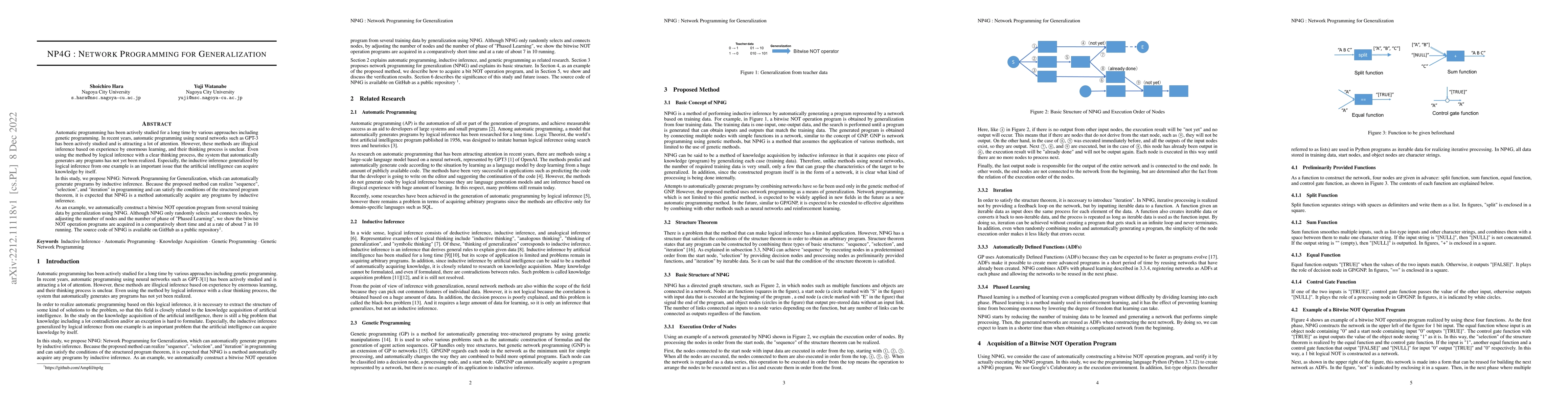 Thumbnail for NP4G : Network Programming for Generalization