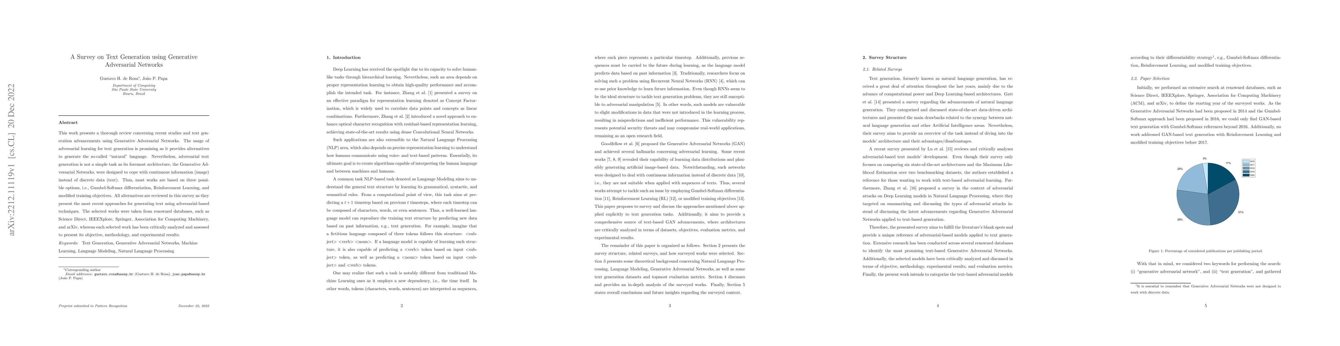 Thumbnail for A survey on text generation using generative adversarial networks