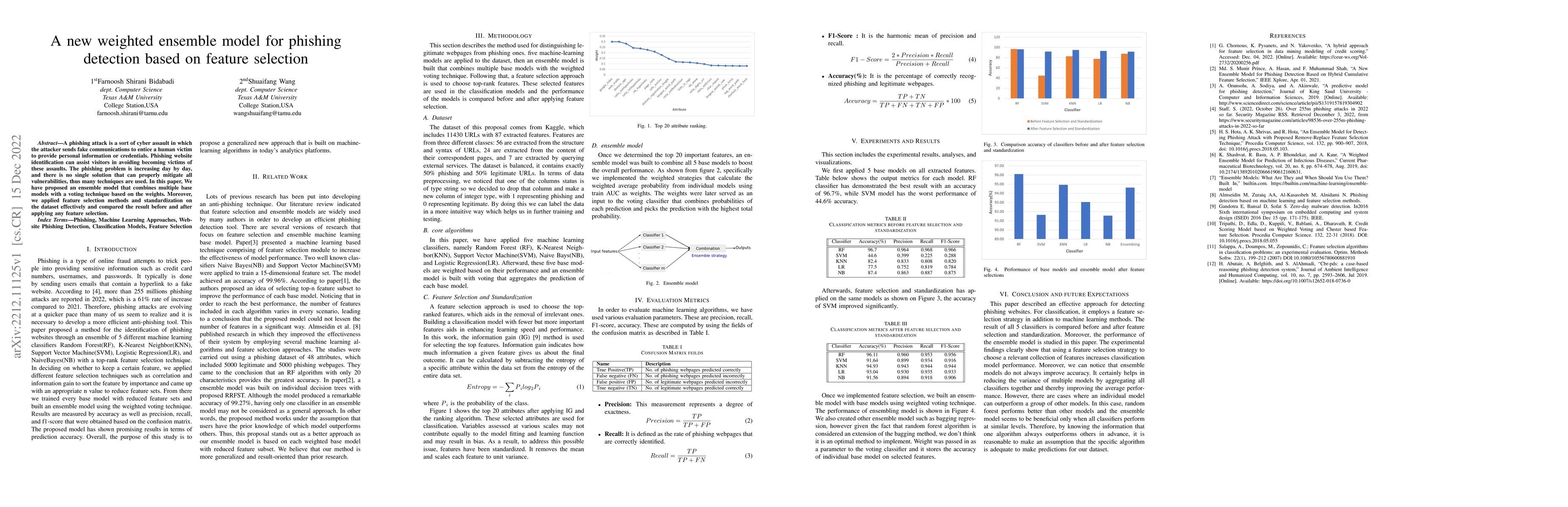 Thumbnail for A new weighted ensemble model for phishing detection based on feature
  selection