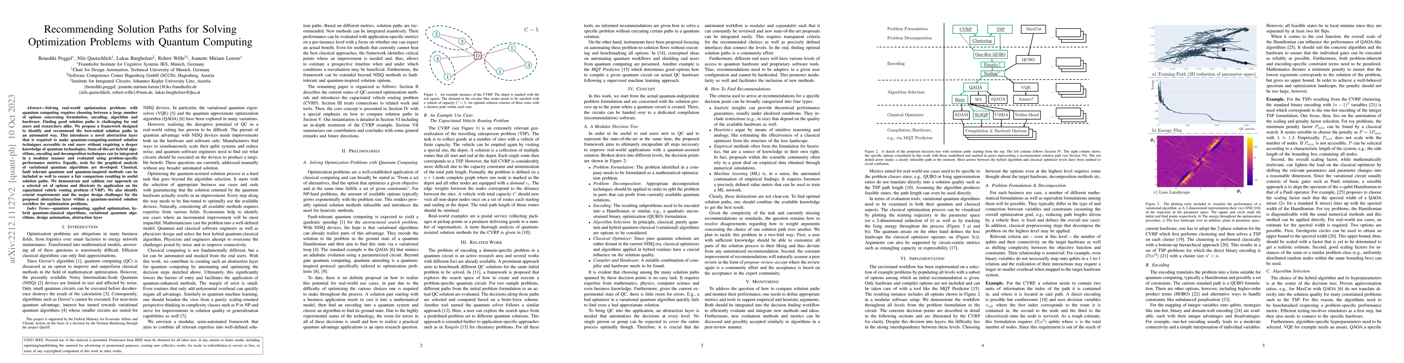Thumbnail for Recommending Solution Paths for Solving Optimization Problems with
  Quantum Computing