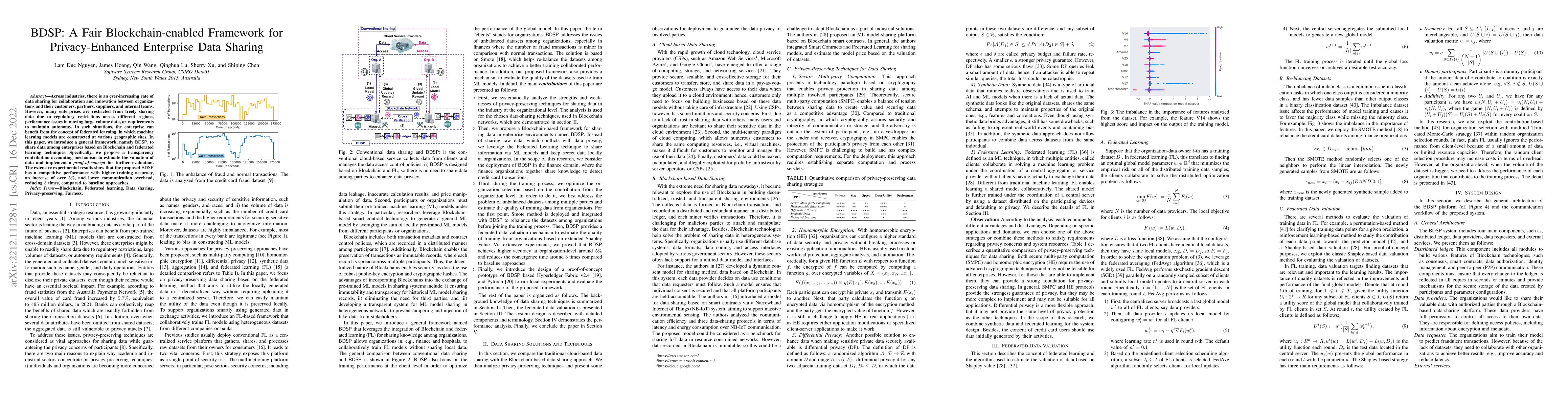 Thumbnail for BDSP: A Fair Blockchain-enabled Framework for Privacy-Enhanced
  Enterprise Data Sharing