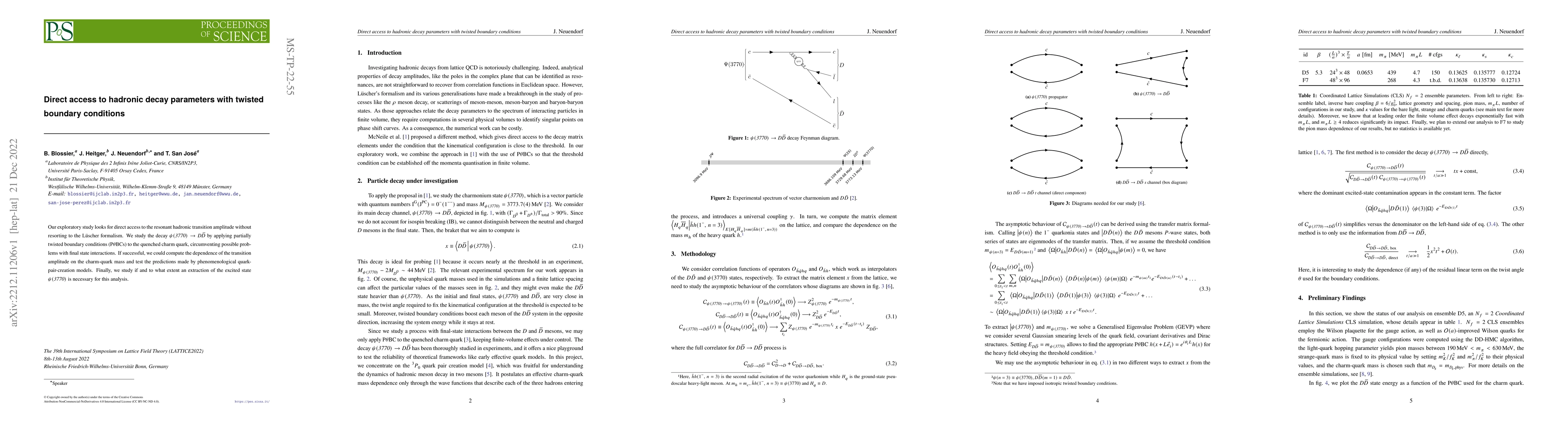 Thumbnail for Direct access to hadronic decay parameters with twisted boundary
  conditions