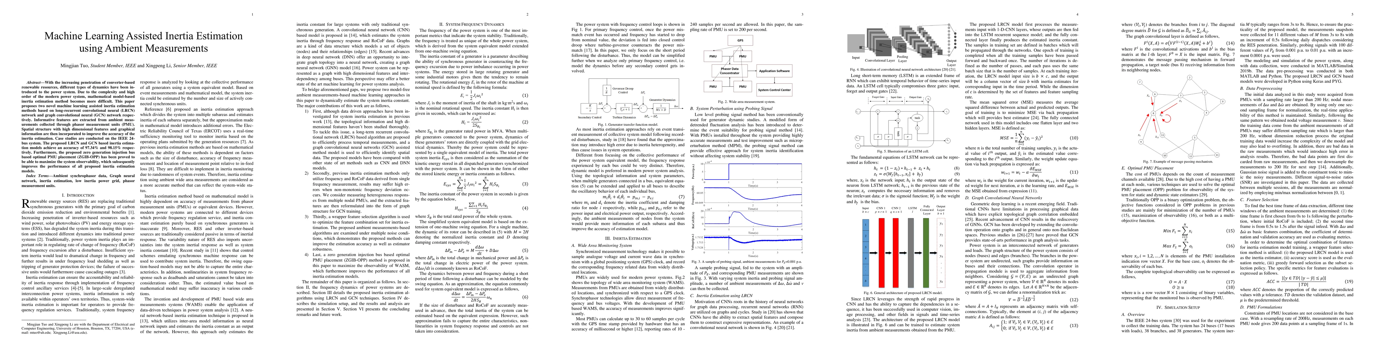 Thumbnail for Machine Learning Assisted Inertia Estimation using Ambient Measurements