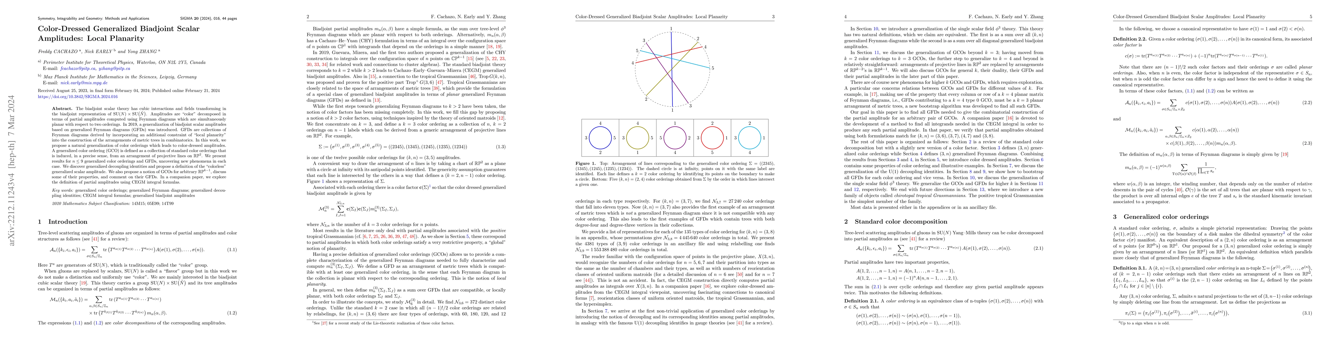 Thumbnail for Color-Dressed Generalized Biadjoint Scalar Amplitudes: Local Planarity