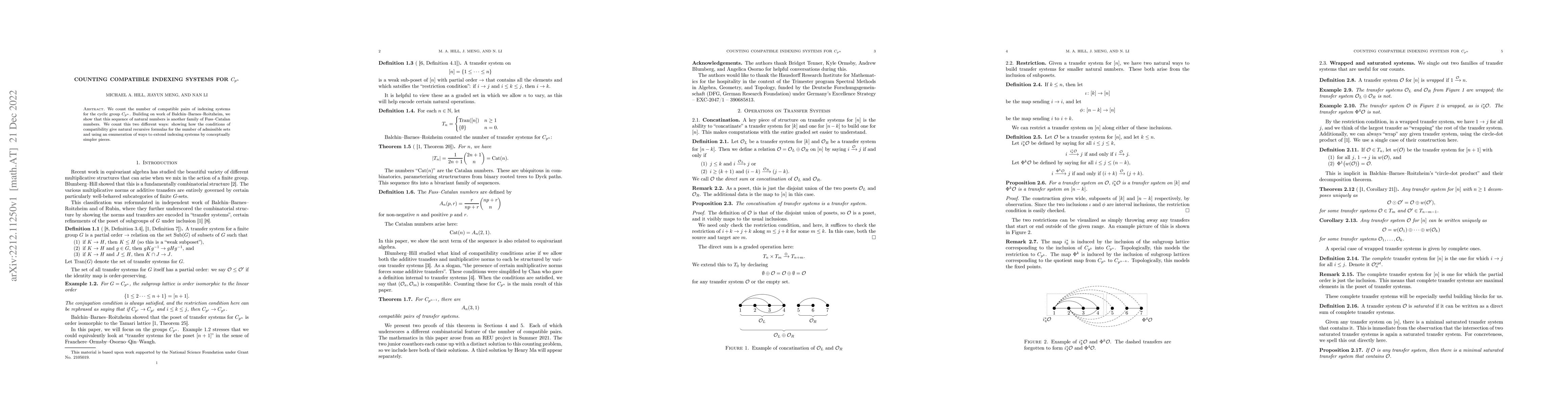 Thumbnail for Counting compatible indexing systems for $C_{p^n}$