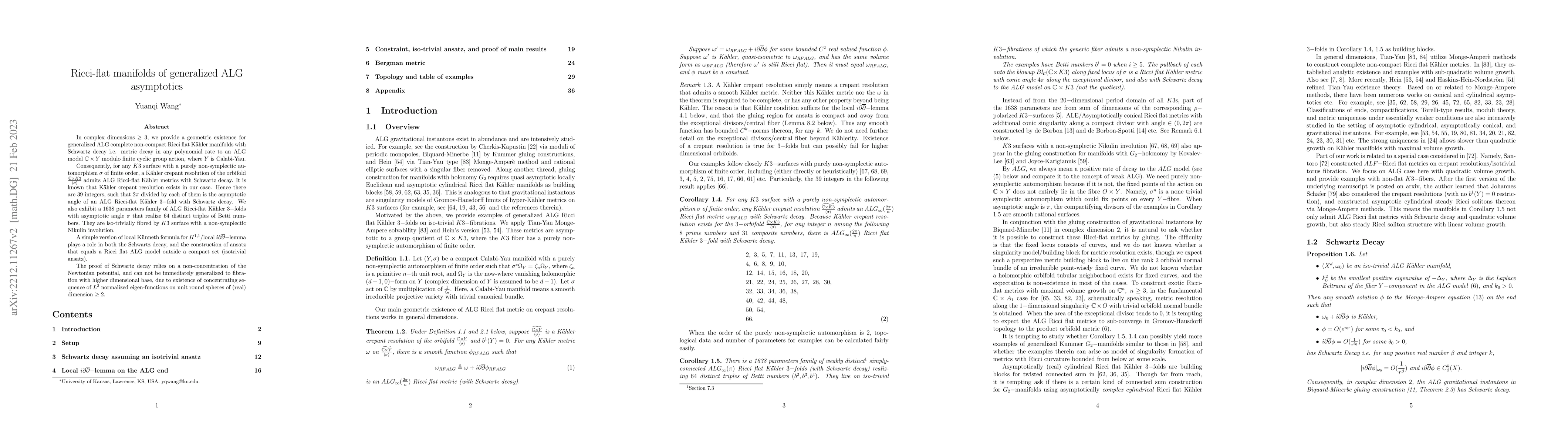 Thumbnail for Ricci-flat manifolds of generalized ALG asymptotics