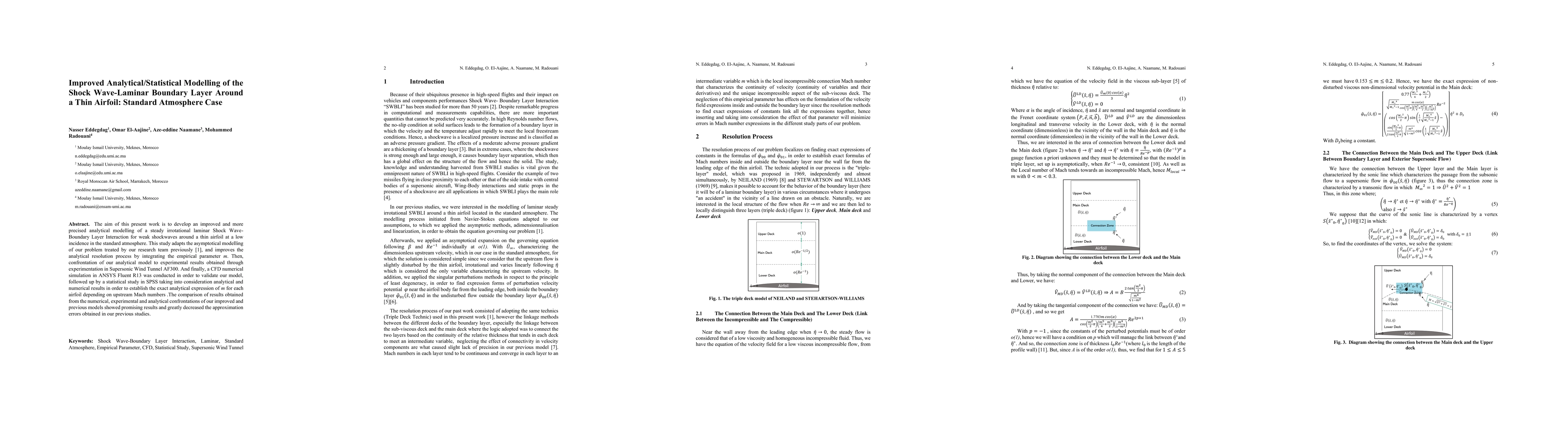 Thumbnail for Improved Analytical/Statistical Modelling of the Shock Wave-Laminar
  Boundary Layer Around a Thin Airfoil Standard Atmosphere Case