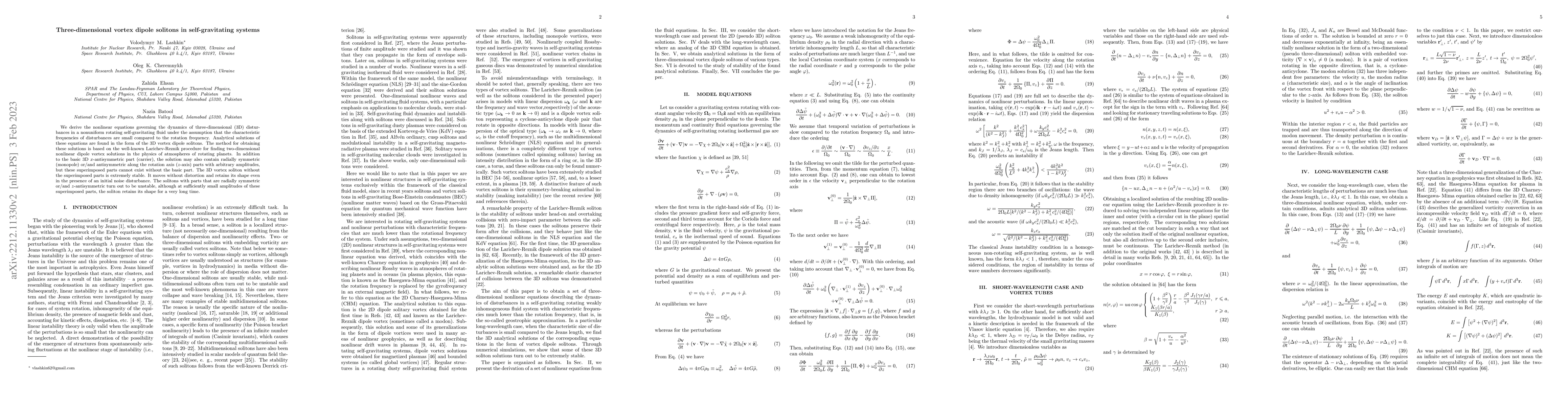 Thumbnail for Three-dimensional vortex dipole solitons in self-gravitating systems