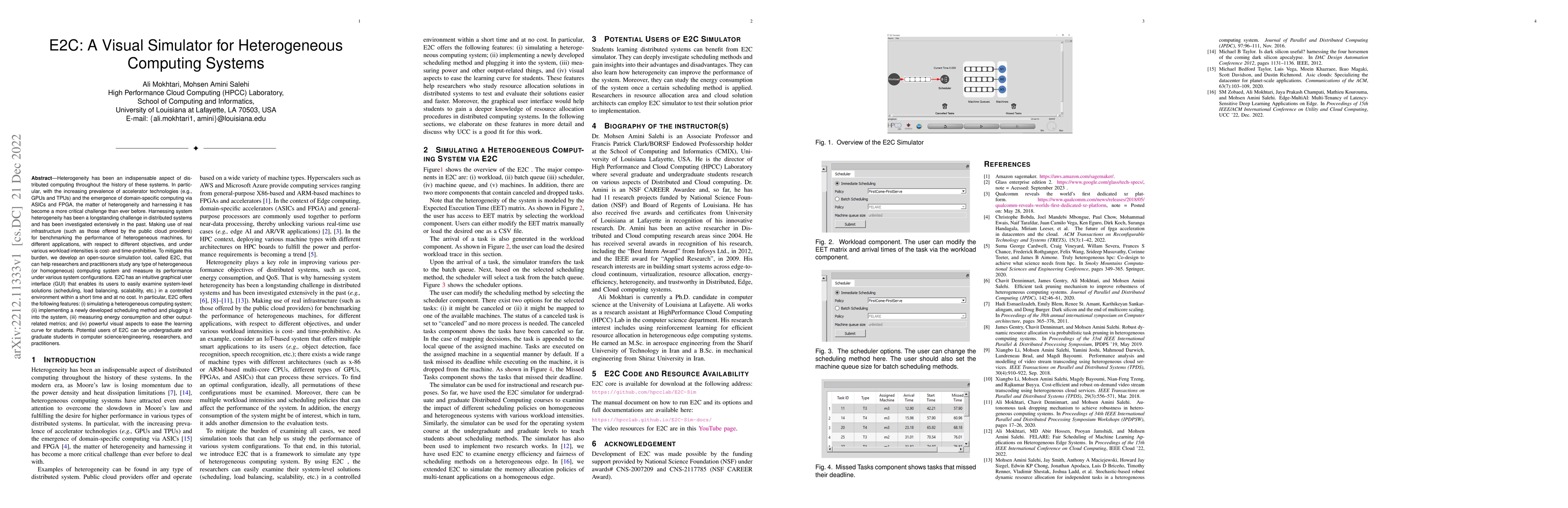 Thumbnail for E2C: A Visual Simulator for Heterogeneous Computing Systems