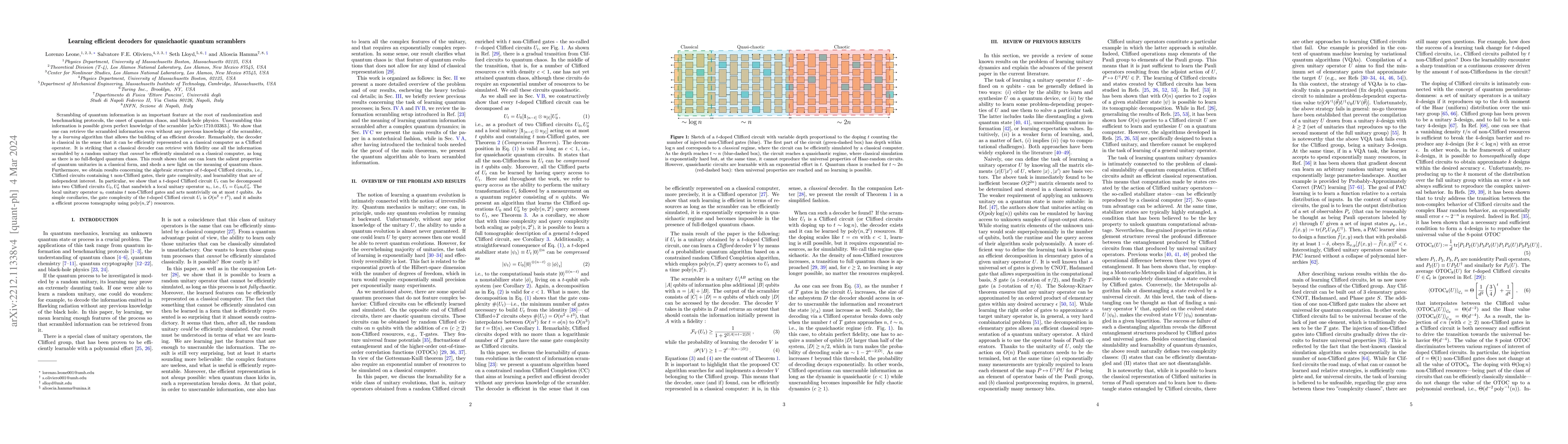 Thumbnail for Learning efficient decoders for quasi-chaotic quantum scramblers