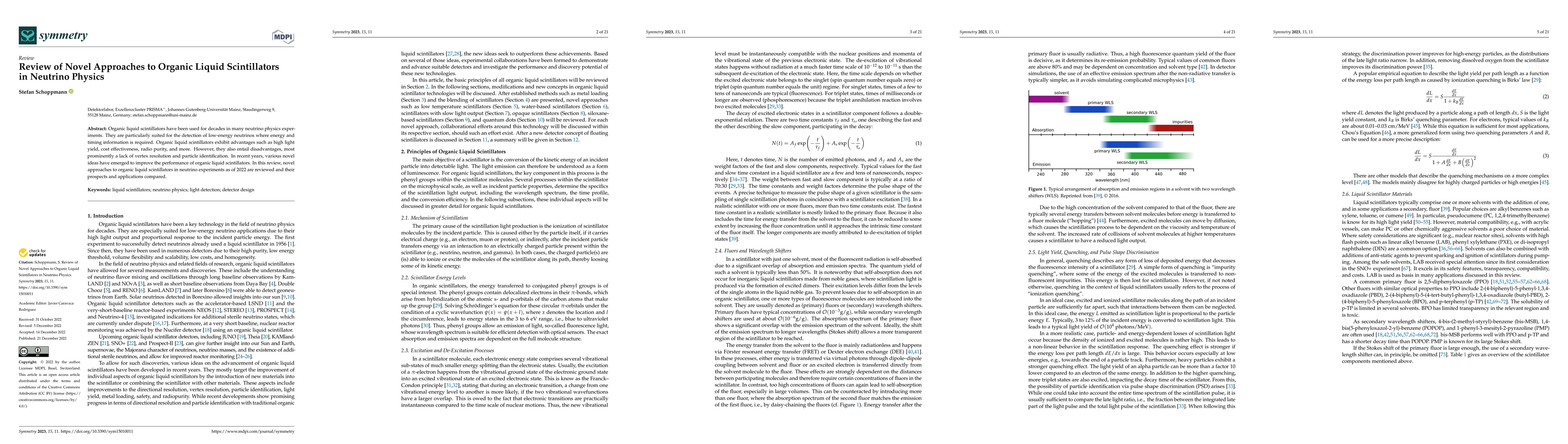 Thumbnail for Review of Novel Approaches to Organic Liquid Scintillators in Neutrino
  Physics