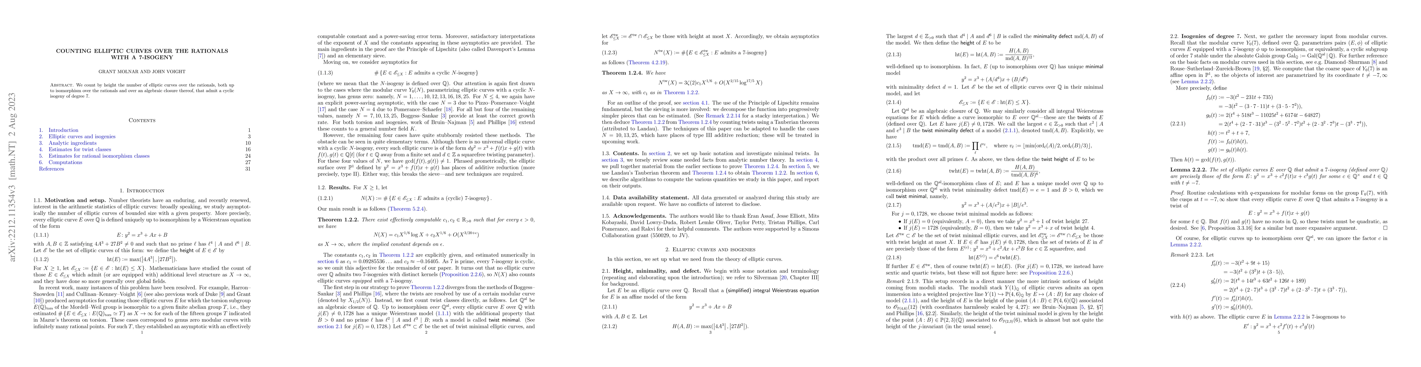 Thumbnail for Counting elliptic curves over the rationals with a 7-isogeny