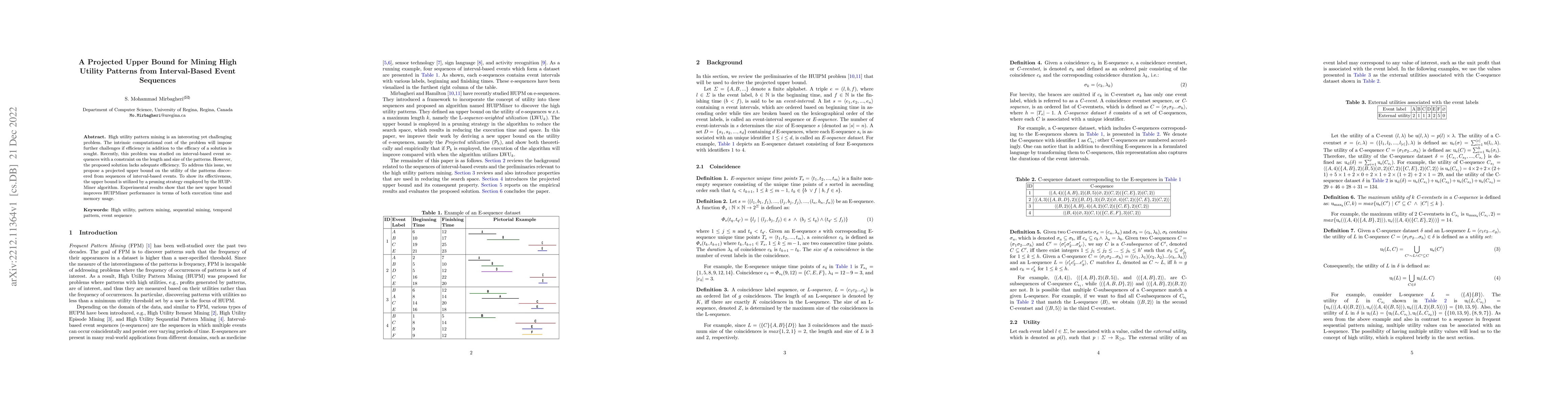 Thumbnail for A Projected Upper Bound for Mining High Utility Patterns from
  Interval-Based Event Sequences
