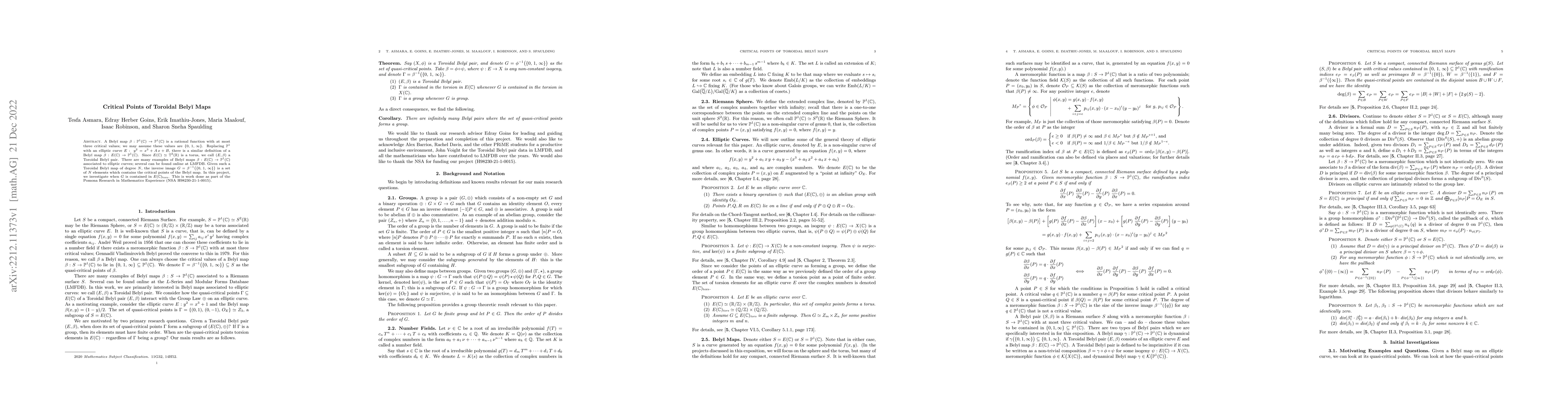 Thumbnail for Critical Points of Toroidal Bely\u{\i} Maps