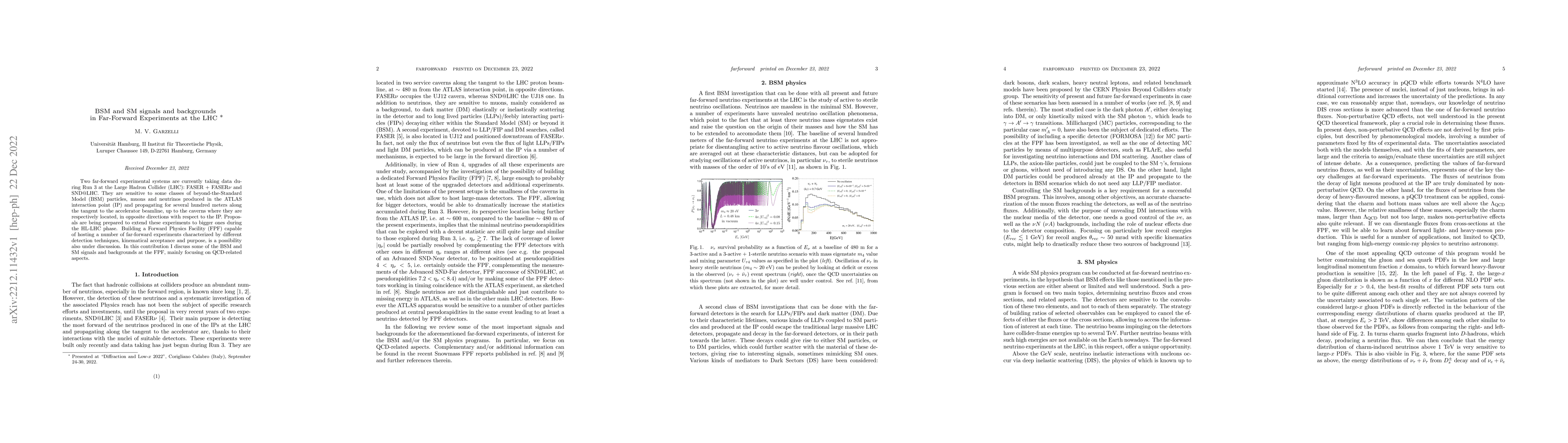 Thumbnail for BSM and SM signals and backgrounds in Far-Forward Experiments at the LHC