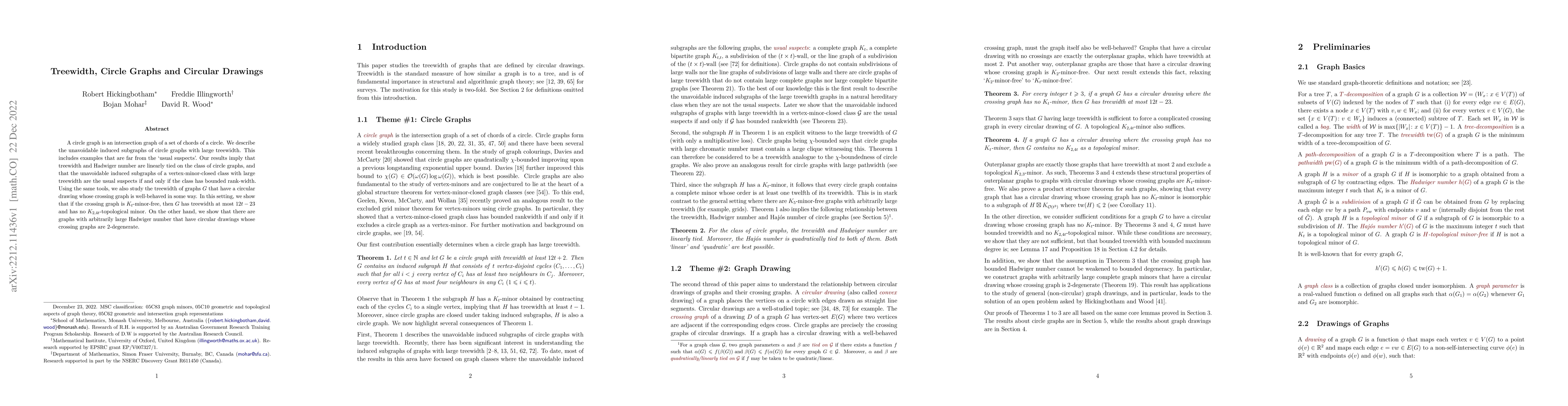 Thumbnail for Treewidth, Circle Graphs and Circular Drawings