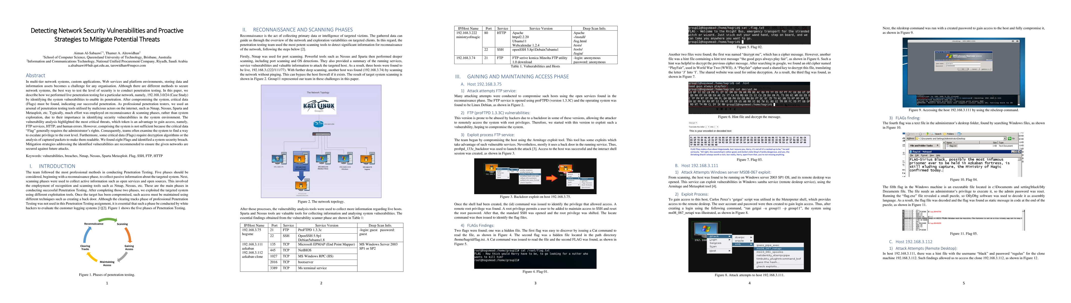 Thumbnail for Detecting Network Security Vulnerabilities and Proactive Strategies to
  Mitigate Potential Threats