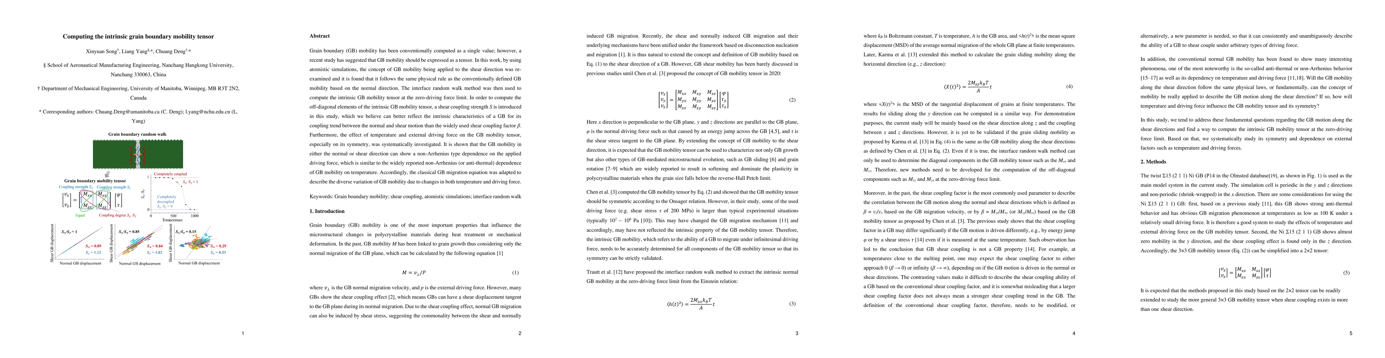Thumbnail for Computing the intrinsic grain boundary mobility tensor