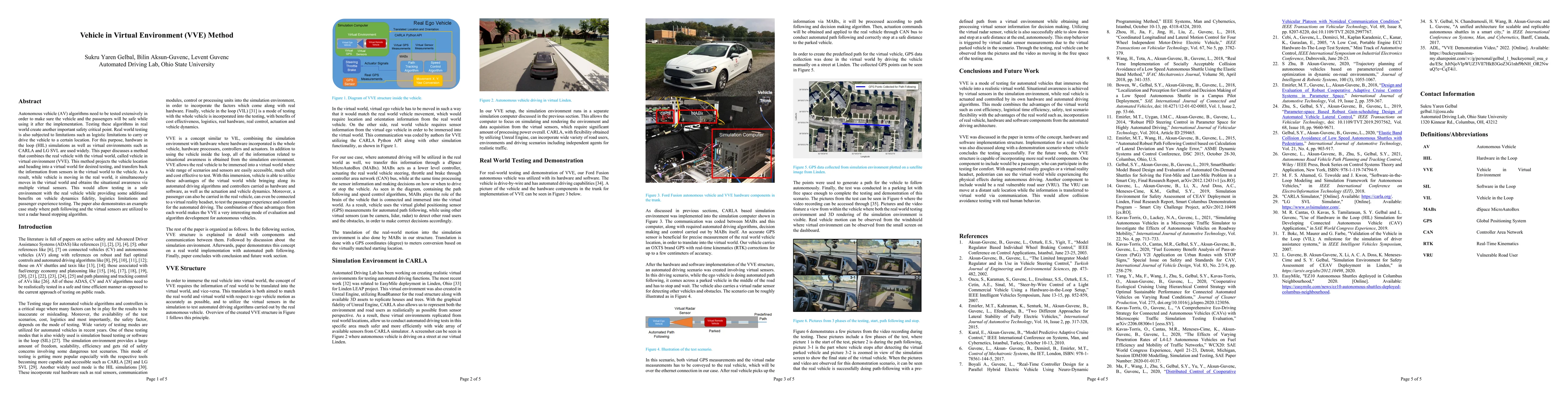 Thumbnail for Vehicle in Virtual Environment (VVE) Method