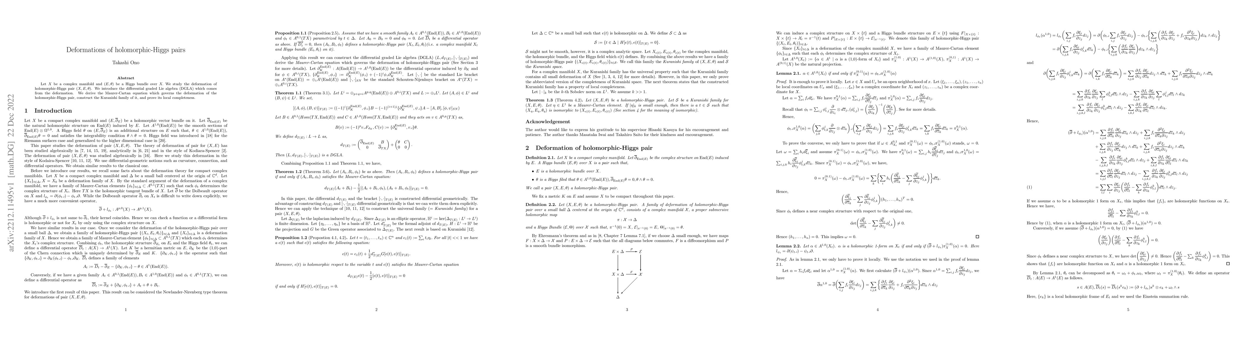 Thumbnail for Deformations of holomorphic-Higgs pairs