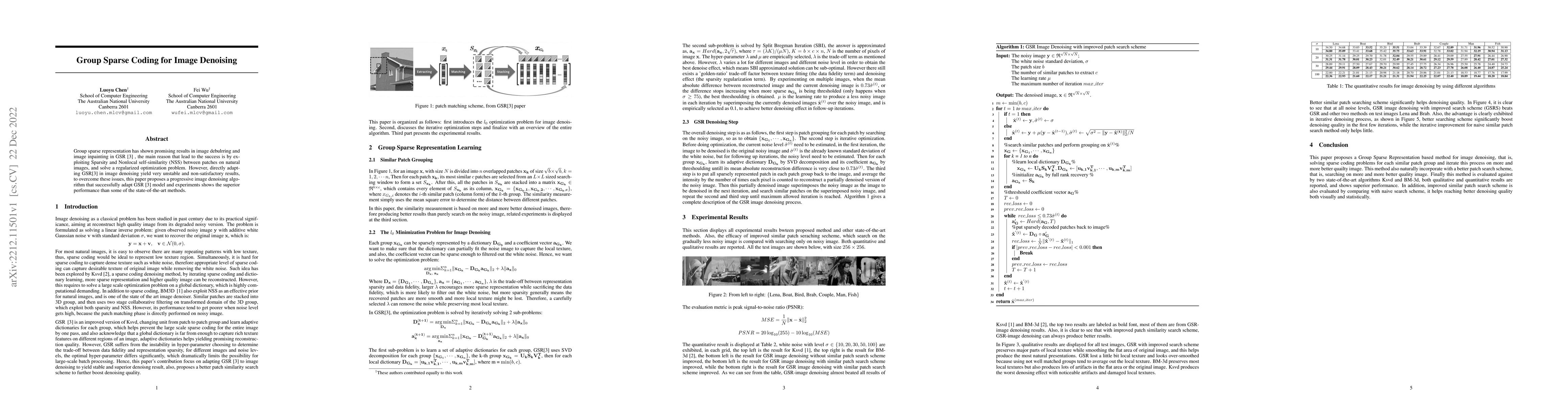 Thumbnail for Group Sparse Coding for Image Denoising