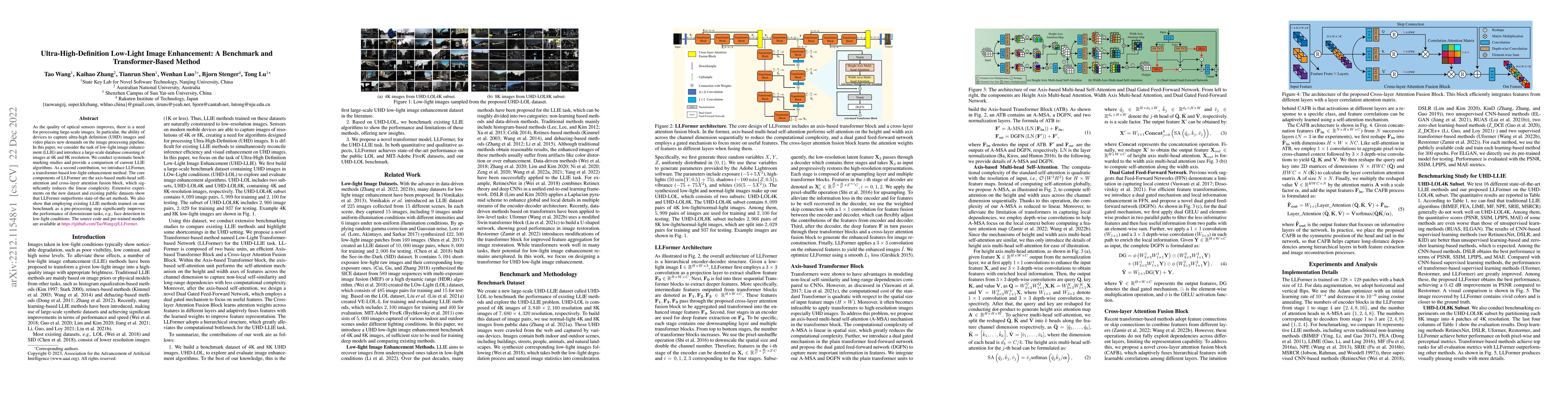 Thumbnail for Ultra-High-Definition Low-Light Image Enhancement: A Benchmark and
  Transformer-Based Method