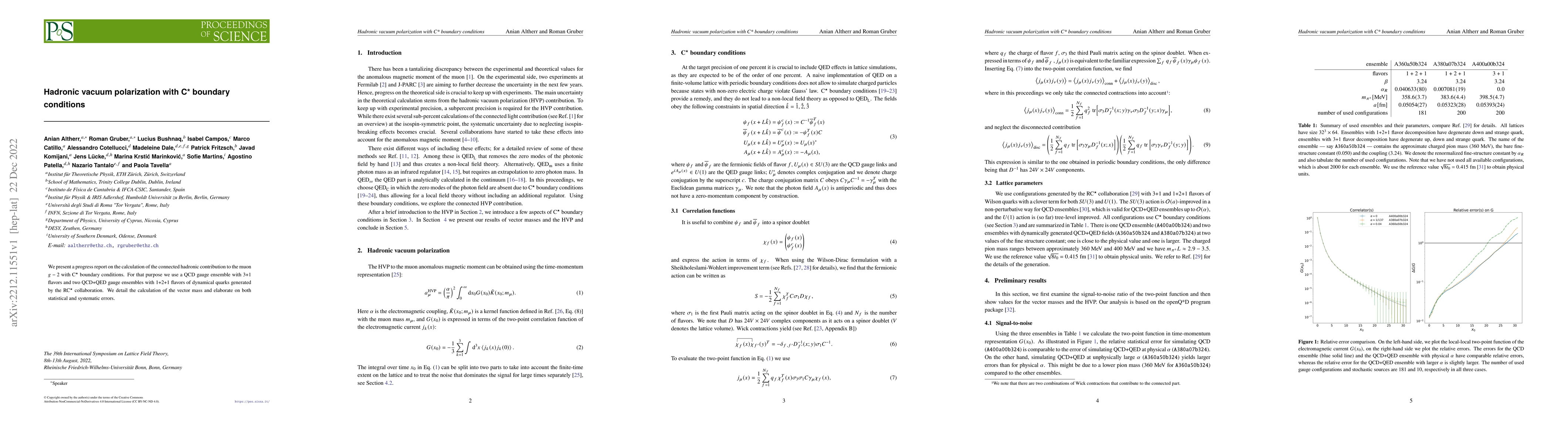 Thumbnail for Hadronic vacuum polarization with C* boundary conditions