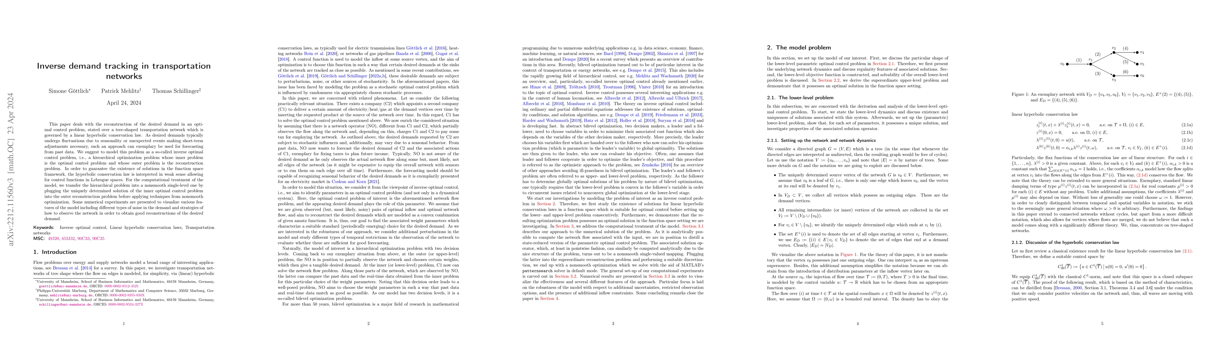 Thumbnail for Inverse demand tracking in transportation networks