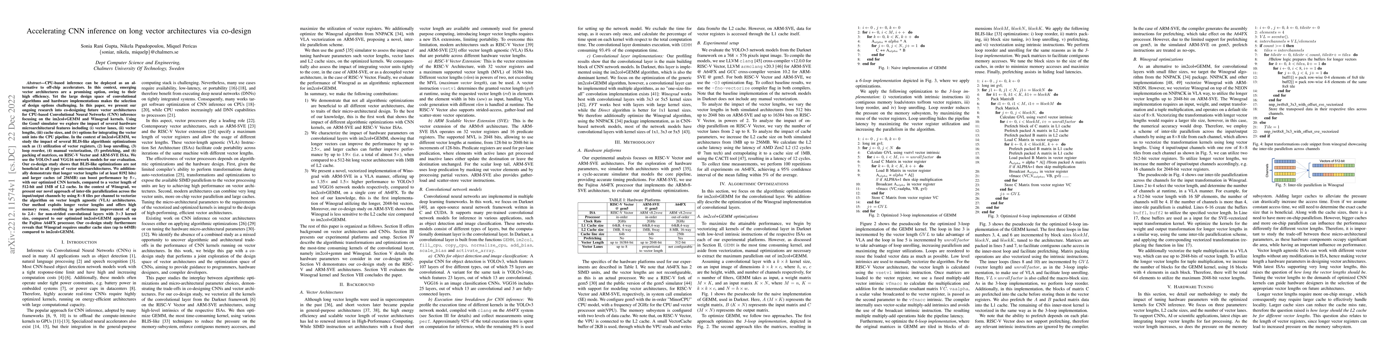 Thumbnail for Accelerating CNN inference on long vector architectures via co-design