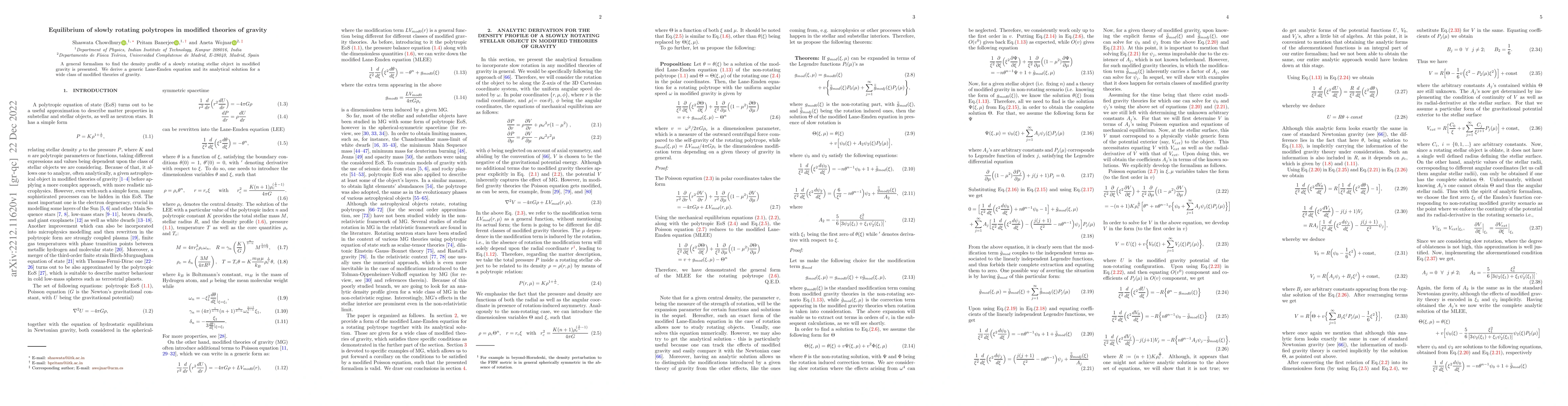 Thumbnail for Equilibrium of slowly rotating polytropes in modified theories of
  gravity