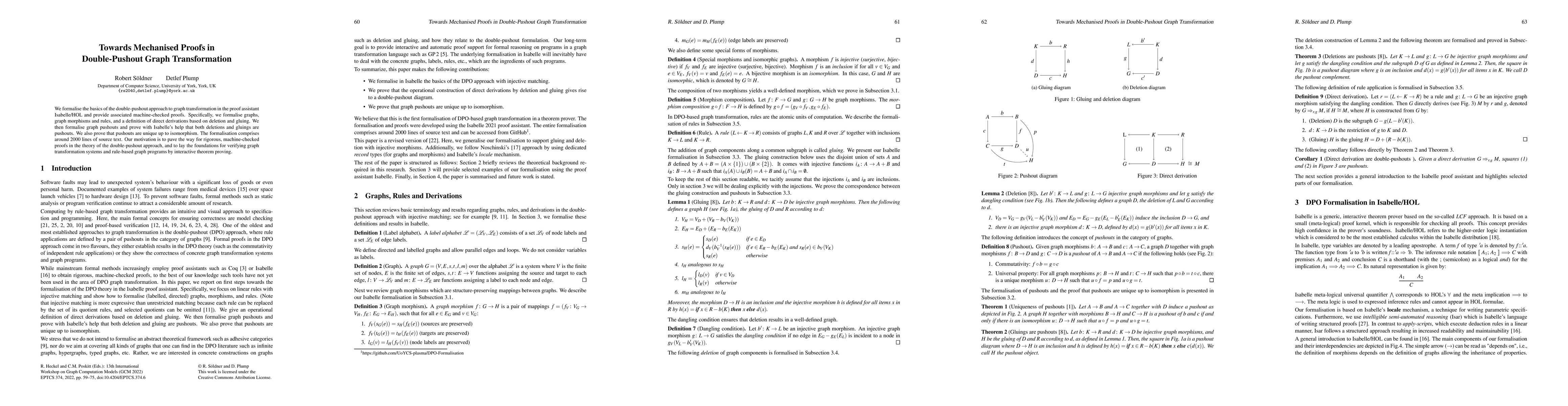 Thumbnail for Towards Mechanised Proofs in Double-Pushout Graph Transformation