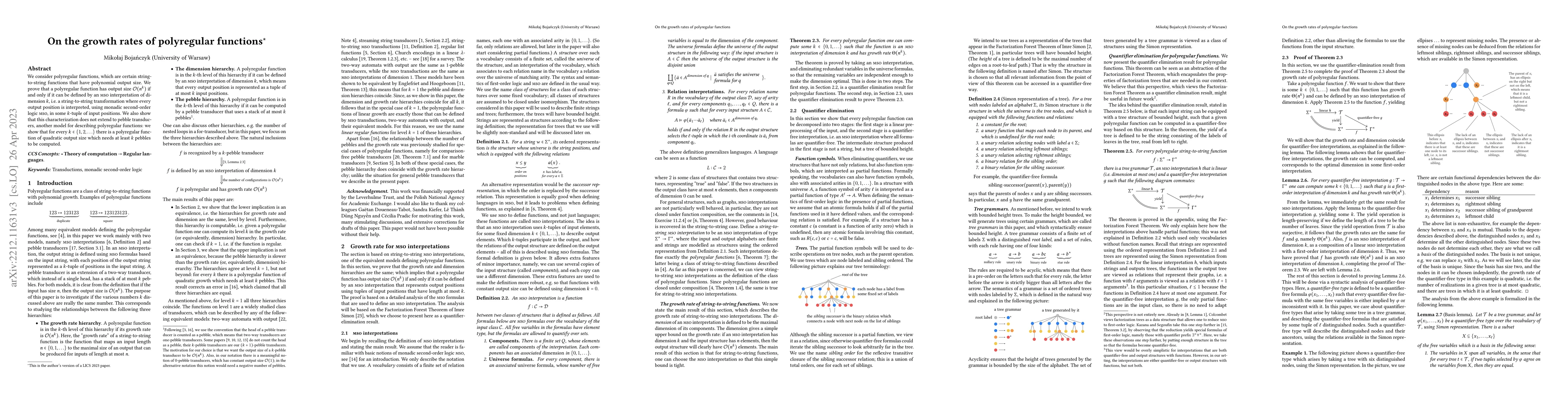 Thumbnail for On the growth rate of polyregular functions