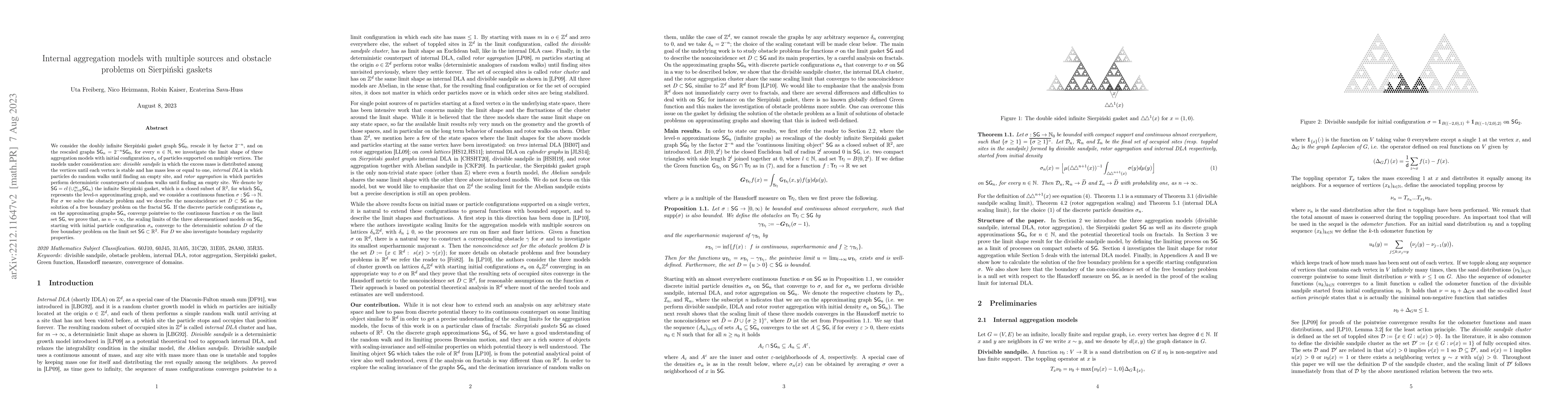 Thumbnail for Internal aggregation models with multiple sources and obstacle problems
  on Sierpinski gaskets