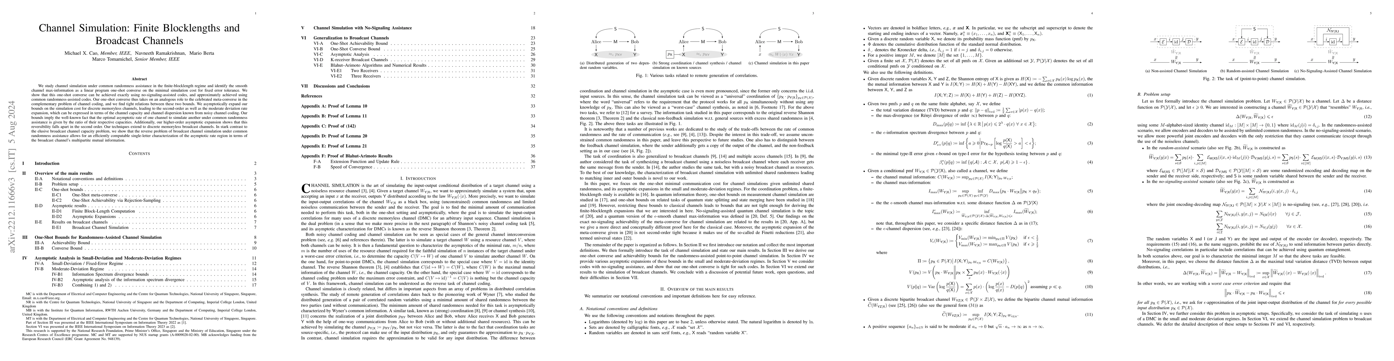Thumbnail for Channel Simulation: Finite Blocklengths and Broadcast Channels