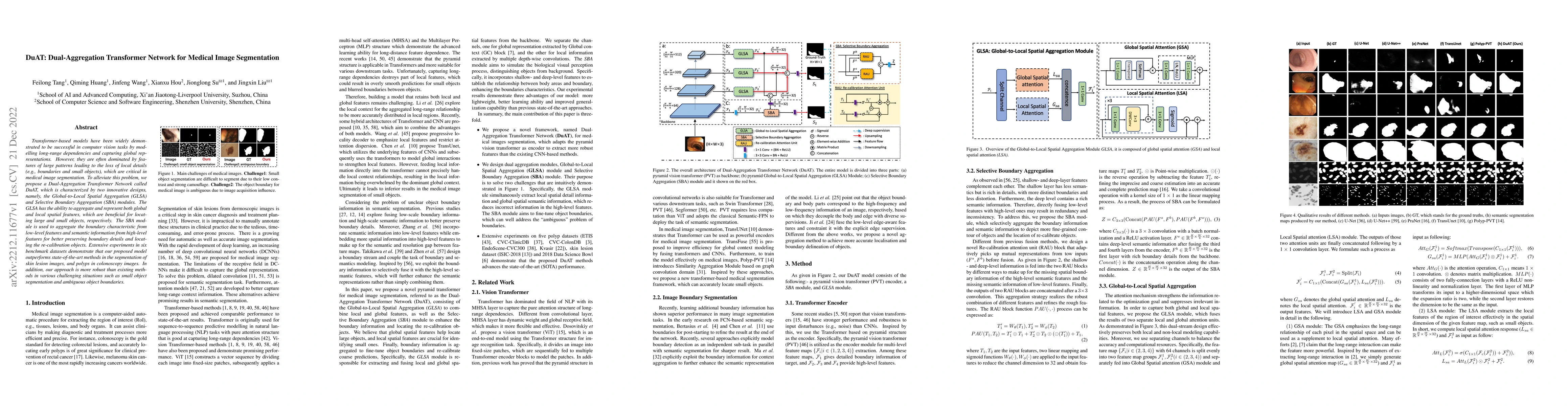 Thumbnail for DuAT: Dual-Aggregation Transformer Network for Medical Image
  Segmentation