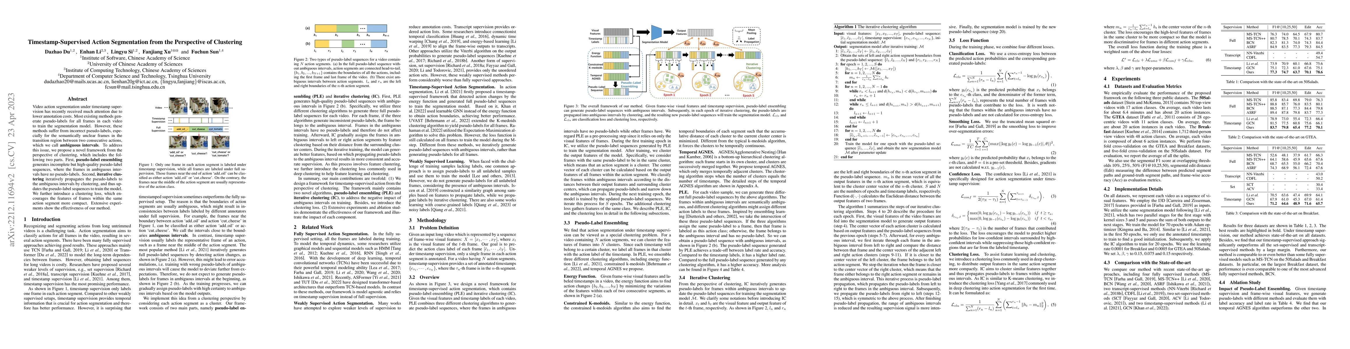 Thumbnail for Timestamp-Supervised Action Segmentation from the Perspective of
  Clustering