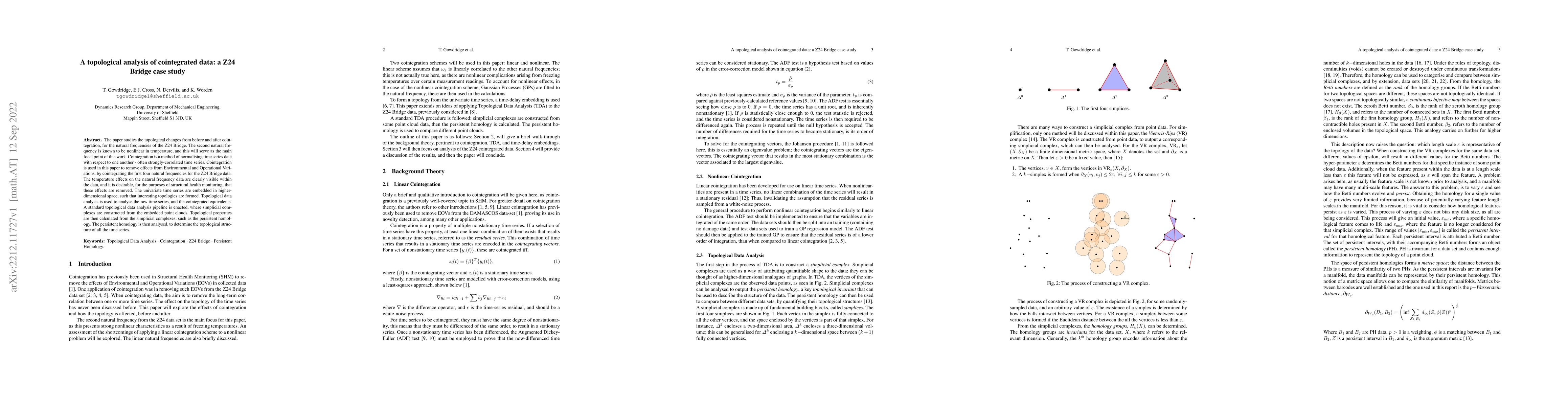 Thumbnail for A topological analysis of cointegrated data: a Z24 Bridge case study