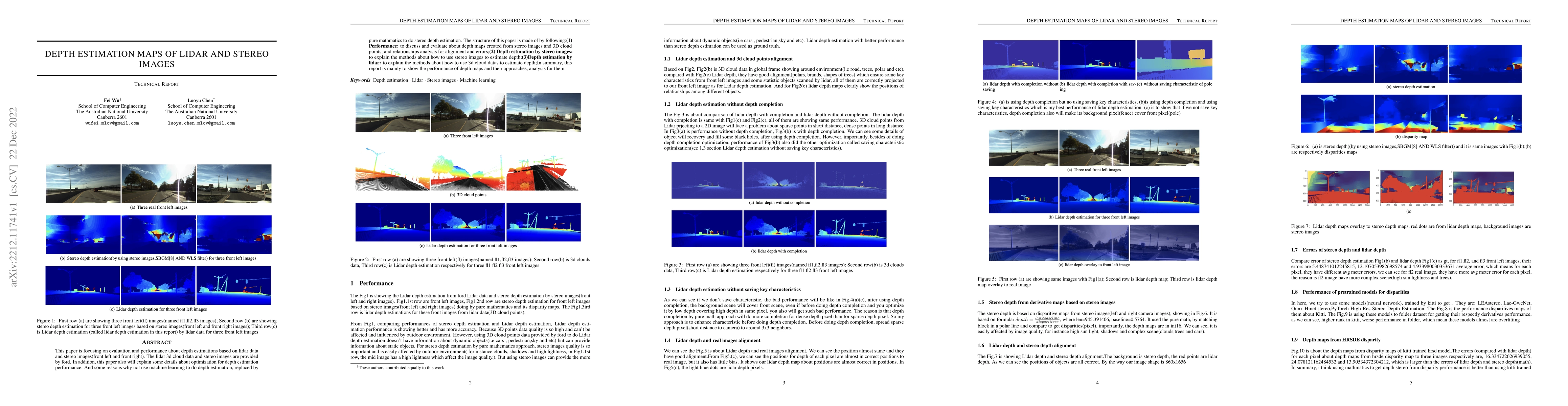 Thumbnail for Depth Estimation maps of lidar and stereo images