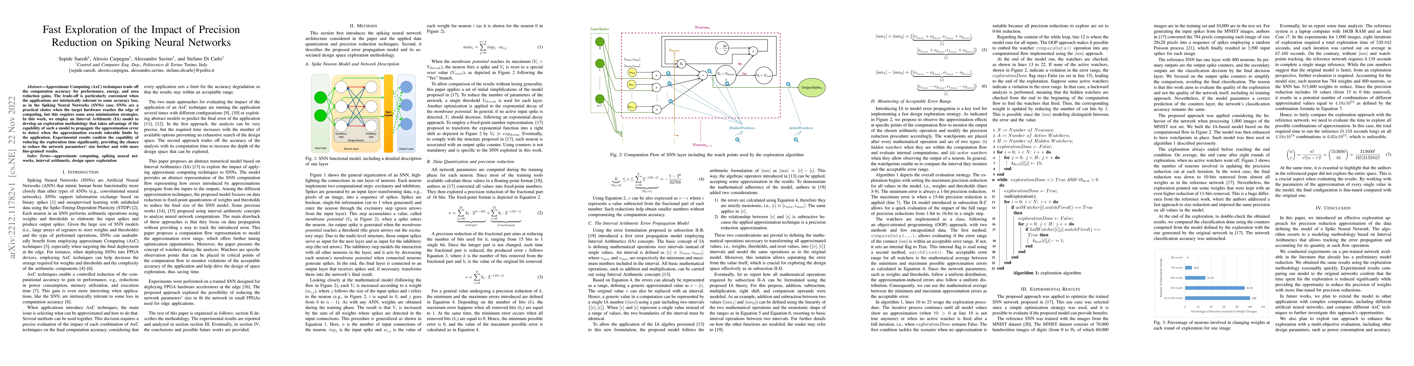Thumbnail for Fast Exploration of the Impact of Precision Reduction on Spiking Neural
  Networks